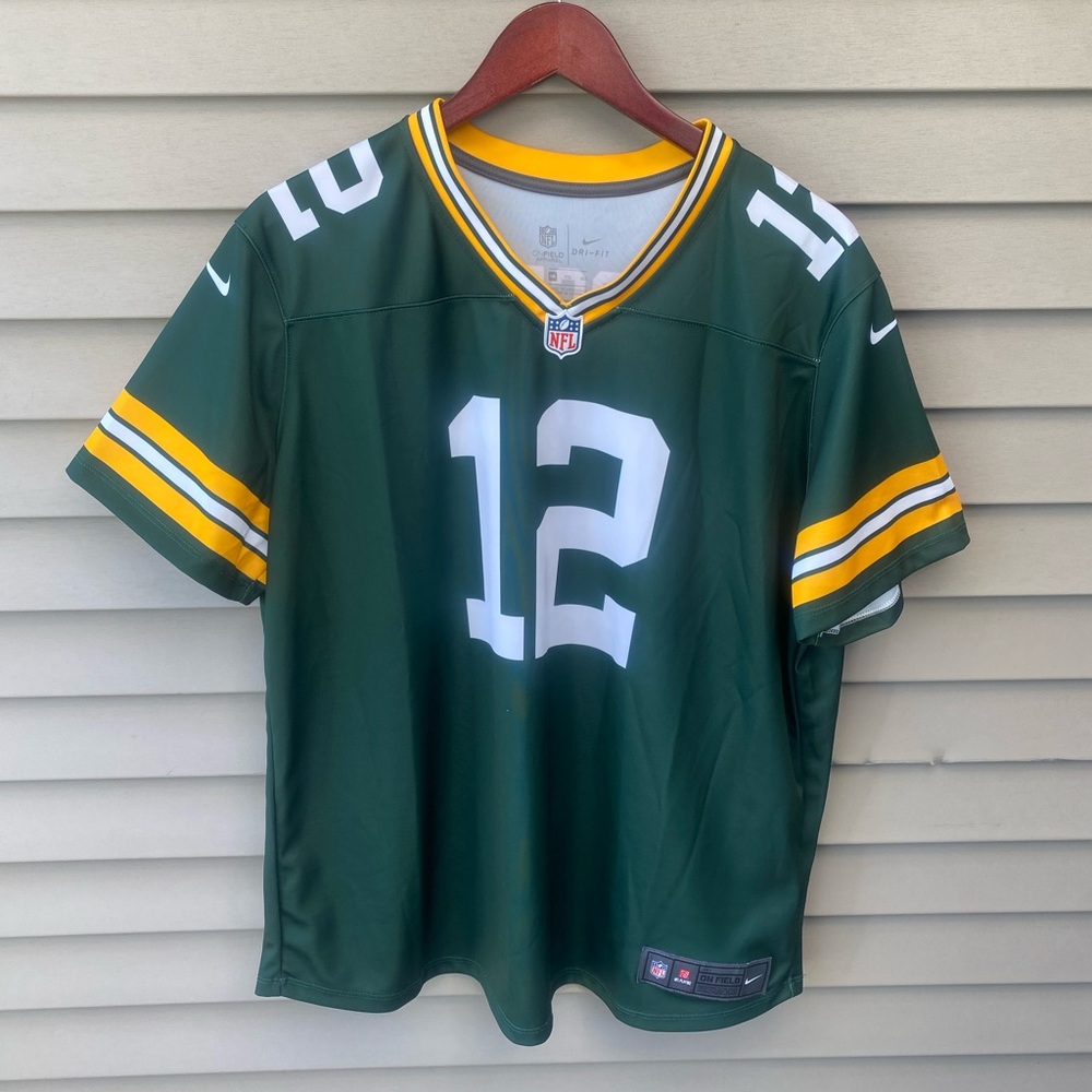 Nike Green Bay Packers #12 Rodgers Green Men's (Unisex) Jersey